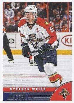 2013-14 Score - Red Back #201 Stephen Weiss Front