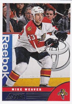 2013-14 Score - Red Back #208 Mike Weaver Front