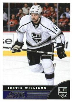 2013-14 Score - Red Back #223 Justin Williams Front