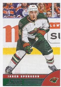 2013-14 Score - Red Back #244 Jared Spurgeon Front