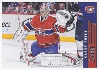 2013-14 Score - Red Back #253 Carey Price Front