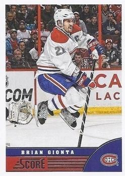 2013-14 Score - Red Back #258 Brian Gionta Front