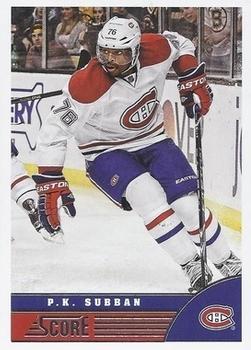2013-14 Score - Red Back #259 P.K. Subban Front