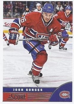 2013-14 Score - Red Back #263 Josh Gorges Front