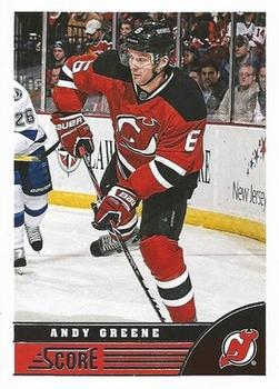 2013-14 Score - Red Back #298 Andy Greene Front