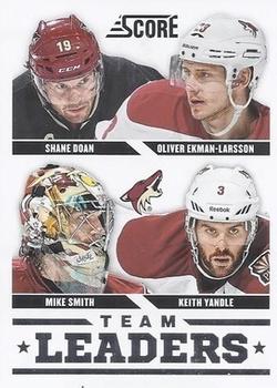 2013-14 Score - Red Back #572 Keith Yandle / Mike Smith / Oliver Ekman-Larsson / Shane Doan Front