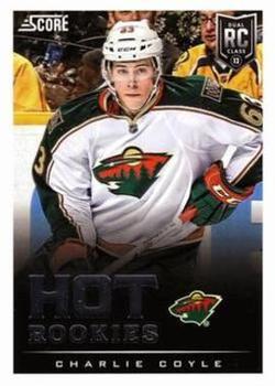 2013-14 Score - Red Back #609 Charlie Coyle Front