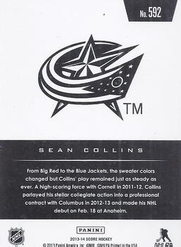 2013-14 Score - Gold #592 Sean Collins Back