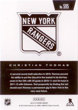 2013-14 Score - Gold #595 Christian Thomas Back