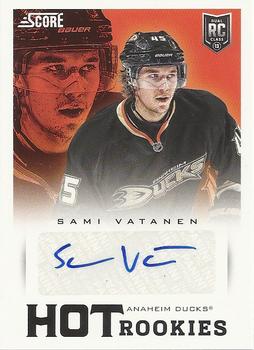 2013-14 Score - Hot Rookies Signatures #615 Sami Vatanen Front