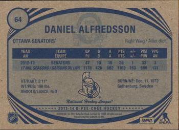 2013-14 O-Pee-Chee - Retro #64 Daniel Alfredsson Back