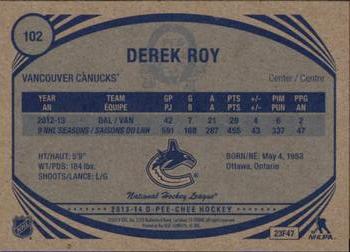 2013-14 O-Pee-Chee - Retro #102 Derek Roy Back