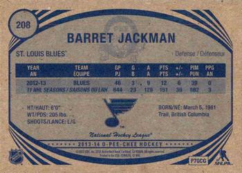 2013-14 O-Pee-Chee - Retro #208 Barret Jackman Back