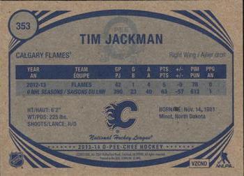 2013-14 O-Pee-Chee - Retro #353 Tim Jackman Back