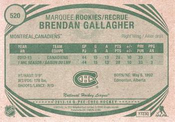 2013-14 O-Pee-Chee - Retro #520 Brendan Gallagher Back