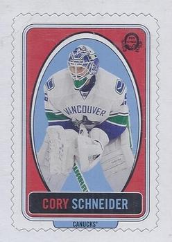 2013-14 O-Pee-Chee - Stamps #ST-CS Cory Schneider Front