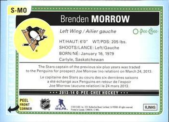 2013-14 O-Pee-Chee - Stickers #S-MO Brenden Morrow Back