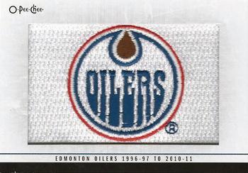 2013-14 O-Pee-Chee - Team Logo Patches #116 Edmonton Oilers 1996-97 to 2010-11 (Primary) Front