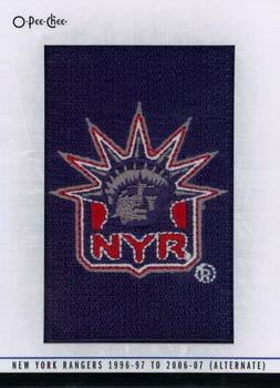 2013-14 O-Pee-Chee - Team Logo Patches #129 New York Rangers 1996-97 to 2006-07 (Alternate) Front