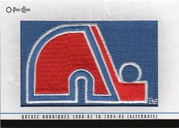 2013-14 O-Pee-Chee - Team Logo Patches #139 Quebec Nordiques 1980-81 to 1994-95 (Alternate) Front