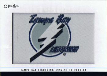 2013-14 O-Pee-Chee - Team Logo Patches #143 Tampa Bay Lightning 1992-93 to 2000-01 (Primary) Front