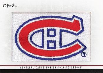 2013-14 O-Pee-Chee - Team Logo Patches #184 Montreal Canadiens 1935-36 to 1946-47 (Primary) Front