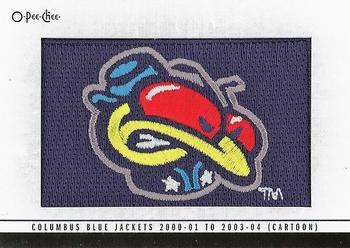 2013-14 O-Pee-Chee - Team Logo Patches #197 Columbus Blue Jackets 2000-01 to 2003-04 (Cartoon) Front
