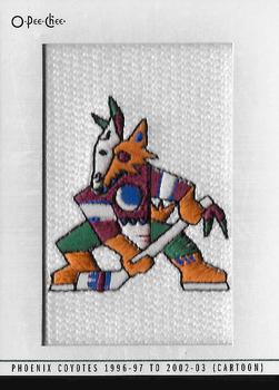 2013-14 O-Pee-Chee - Team Logo Patches #200 Phoenix Coyotes 1996-97 to 2002-03 (Cartoon) Front