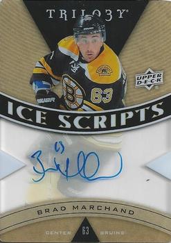 2013-14 Upper Deck Trilogy - Ice Scripts #IS-BM Brad Marchand Front