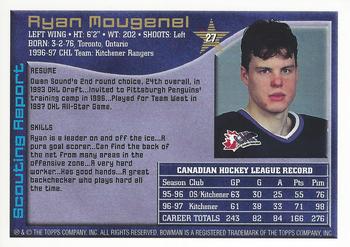 1997 Bowman CHL #27 Ryan Mougenel Back