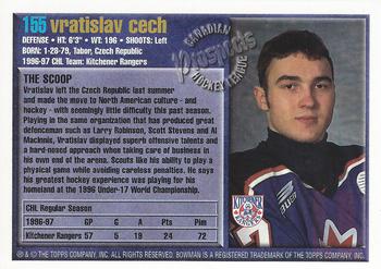 1997 Bowman CHL #155 Vratislav Cech Back