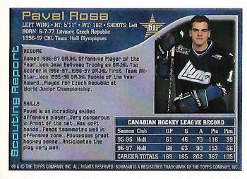 1997 Bowman CHL - O-Pee-Chee #51 Pavel Rosa Back