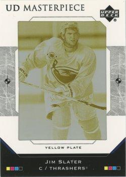 2005-06 Upper Deck - UD Masterpiece Printing Plates Yellow #MP222 Jim Slater Front