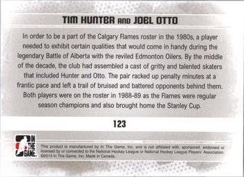 2013-14 In The Game Enforcers #123 Tim Hunter / Joel Otto Back