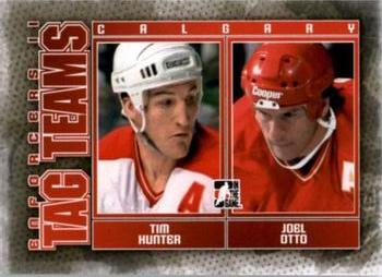 2013-14 In The Game Enforcers #123 Tim Hunter / Joel Otto Front