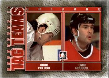 2013-14 In The Game Enforcers #124 Mike Peluso / Cam Russell Front