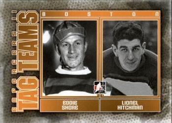 2013-14 In The Game Enforcers #130 Eddie Shore / Lionel Hitchman Front