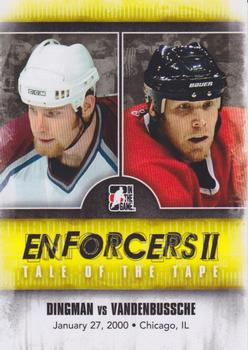 2013-14 In The Game Enforcers #134 Chris Dingman / Ryan VandenBussche Front