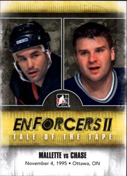 2013-14 In The Game Enforcers #143 Troy Mallette / Kelly Chase Front