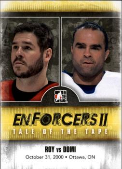 2013-14 In The Game Enforcers #144 Andre Roy / Tie Domi Front