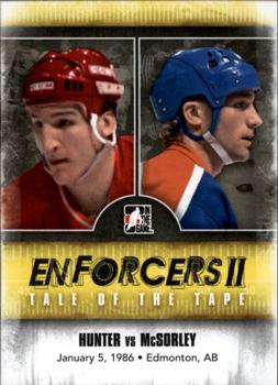 2013-14 In The Game Enforcers #154 Tim Hunter / Marty McSorley Front