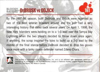 2013-14 In The Game Enforcers #161 Louie DeBrusk / Gino Odjick Back