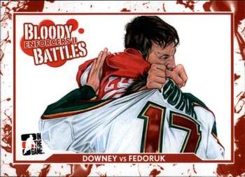 2013-14 In The Game Enforcers #164 Aaron Downey / Todd Fedoruk Front