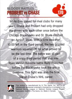 2013-14 In The Game Enforcers #170 Bob Probert/Kelly Chase Back