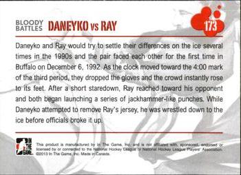 2013-14 In The Game Enforcers #173 Ken Daneyko / Rob Ray Back