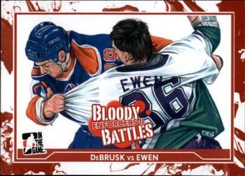 2013-14 In The Game Enforcers #177 Louie DeBrusk / Todd Ewen Front