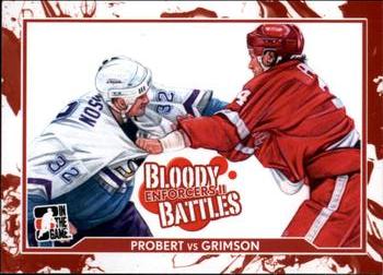 2013-14 In The Game Enforcers #180 Bob Probert / Stu Grimson Front