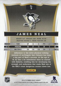 2013-14 Panini Select #9 James Neal Back