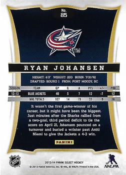 2013-14 Panini Select #85 Ryan Johansen Back