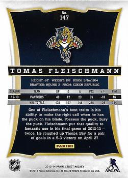 2013-14 Panini Select #147 Tomas Fleischmann Back